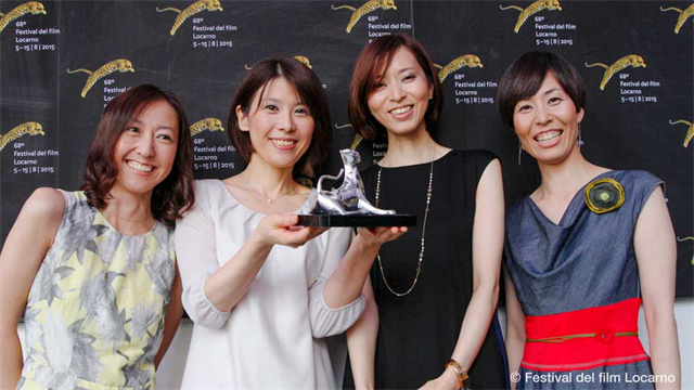 2015 年瑞士洛迦诺电影节的四位演员。